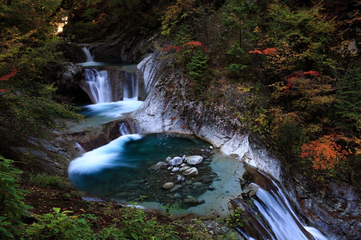 七ツ釜五段の滝（山梨県）